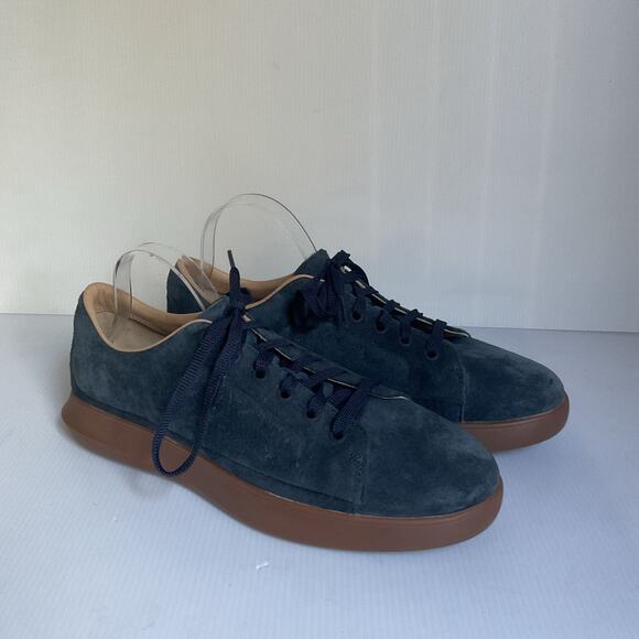 Under Armour Suede Sneakers Blue Gum Sole Casual Shoes Size 9.5 main image 7